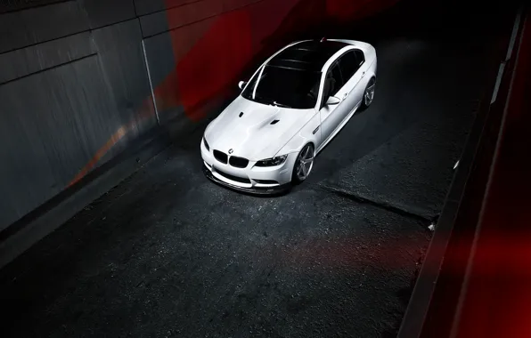 Картинка бмв, BMW, белая, white, тёмный фон
