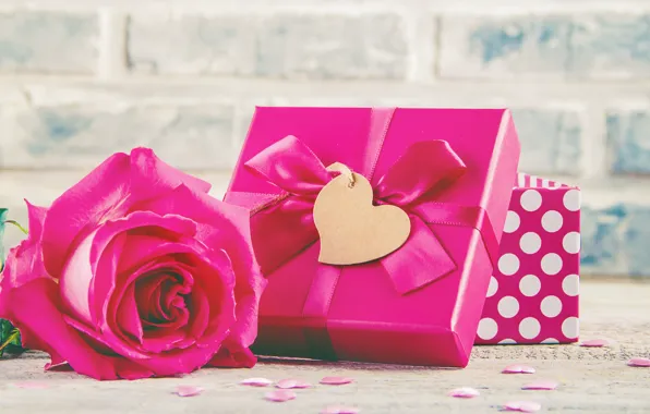 Любовь, подарок, сердце, розы, букет, love, розовые, heart