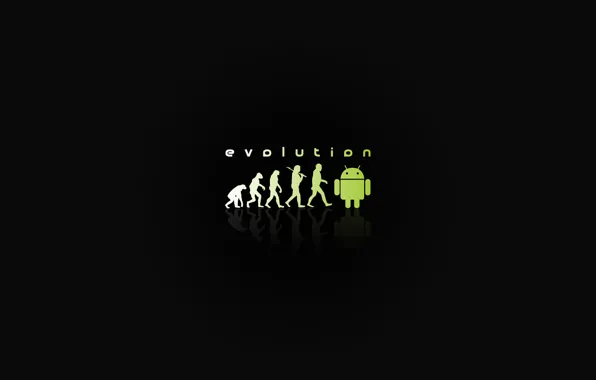 Картинка Андроид, Evolution, Эволюция