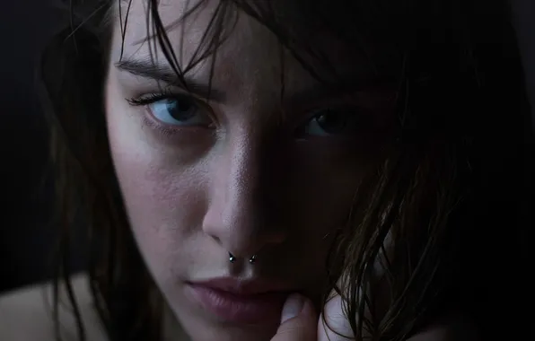 Взгляд, волосы, портрет