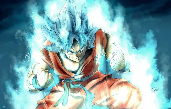 Взгляд, сила, аниме, парень, Dragon Ball