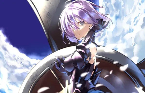 Девушка, щит, Fate Grand Order, Shielder, Судьба великая кампания