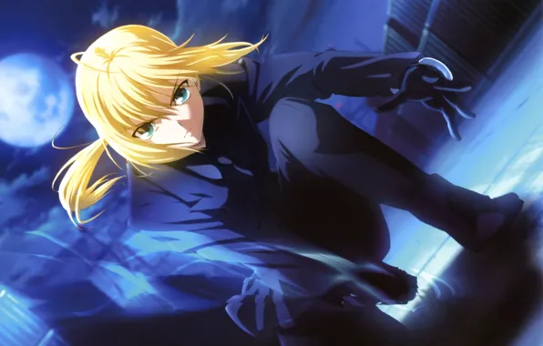 Девушка, воин, Fate stay night, Сейбер