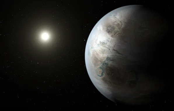 Картинка планета, Лебедь, Земля, NASA, созвездие, экзопланета, похожа, Kepler-452b