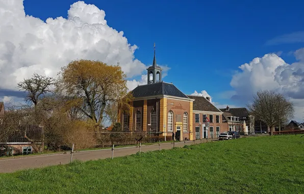 Картинка церковь, Нидерланды, Голландия, Далем