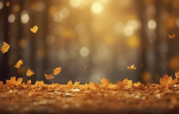 Картинка осень, листья, деревья, фон, colorful, autumn, leaves