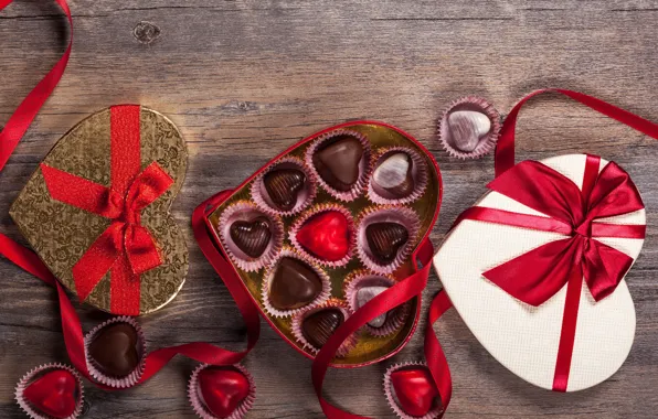 Конфеты, love, heart, romantic, chocolate, sweet, gift, valentine`s day