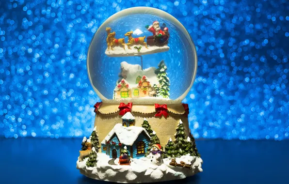 Украшения, снежный, шар, Новый Год, Рождество, Christmas, New Year, decoration