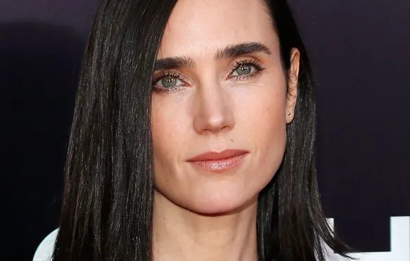 Взгляд, девушка, актриса, брюнетка, красивая, Jennifer Connelly, Дженнифер Коннелли