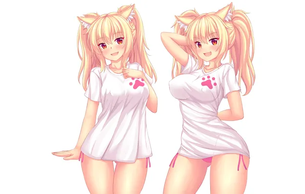 Girl, sexy, long hair, anime, beautiful, pretty, blonde, bikini