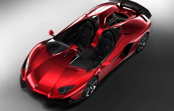 Картинка Lamborghini, Aventador J, speedster, one red