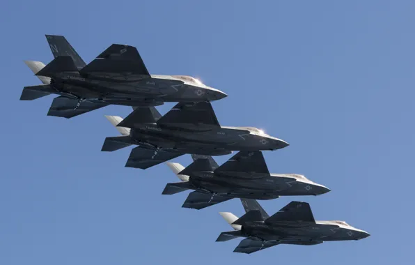Истребитель, бомбардировщик, строй, Lightning II, F-35C