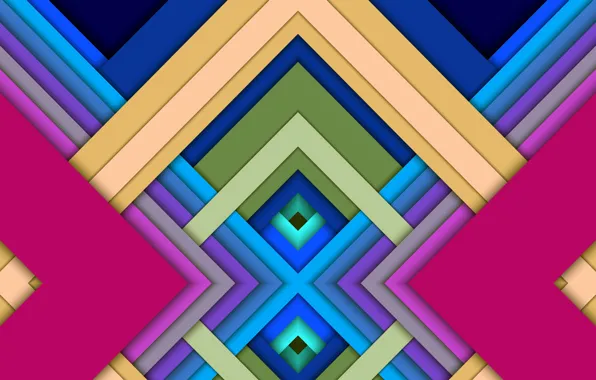 Цвета, тени, фигуры, слои