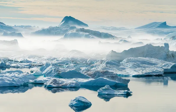 North, labrador, iceberg, natural, moraine, melt, ilulissat, inuit