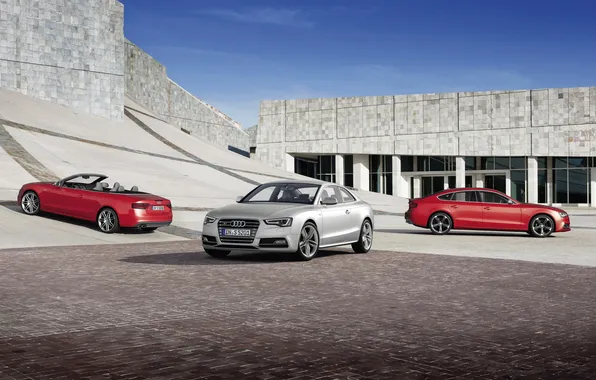 Картинка Audi, ауди, здание, купе, кабриолет