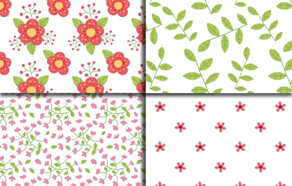 Фон, blossom, pattern, Wallpaper, текстра, floral