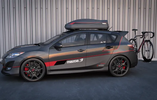 Графика, арт, dangeruss, Mazdaspeed3, спортивная модификация, MPS, cycling edition, Mazda Performance Series