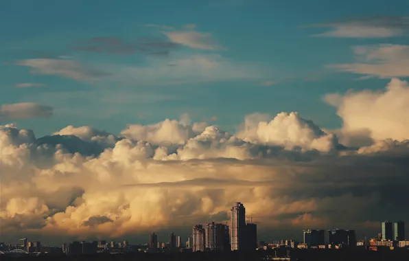 Картинка небо, облака, Москва