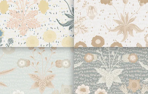 Цветы, вектор, текстура, Vector, Texture, Pattern