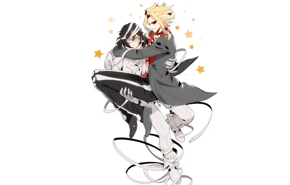 Картинка двое, Boku no Hero Academia, Моя геройская акадеимя, аниме, арт