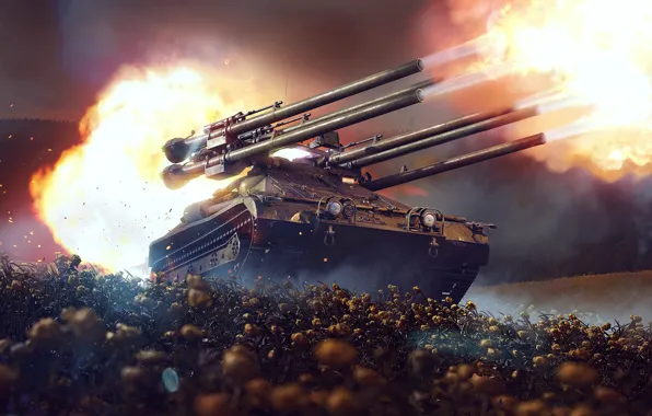 Игра, Огонь, Оружие, Пламя, Выстрел, War Thunder, WarThunder, Залп