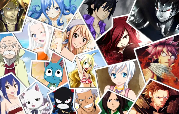 Венди, Fairy Tail, Erza Scarlet, Natsu Dragneel, Gray Fullbuster, Wendy Marvell, Нацу Драгнил, Хвост Феи