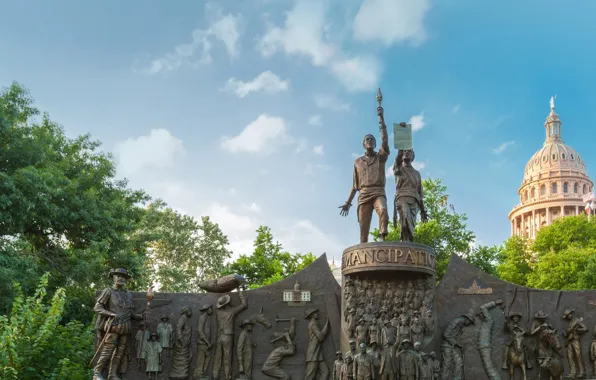 США, Остин, мемориал, Техас, Texas African American History Memorial
