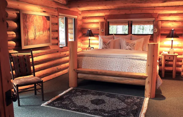 Дизайн, стиль, комната, дерево, интерьер, спальня, bedroom, Triple Creek