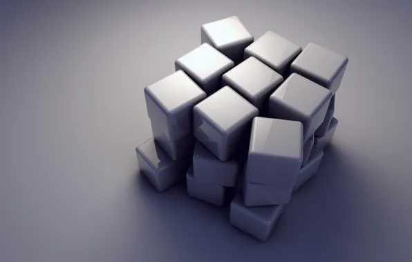Картинка кубики, куб, объем, грань