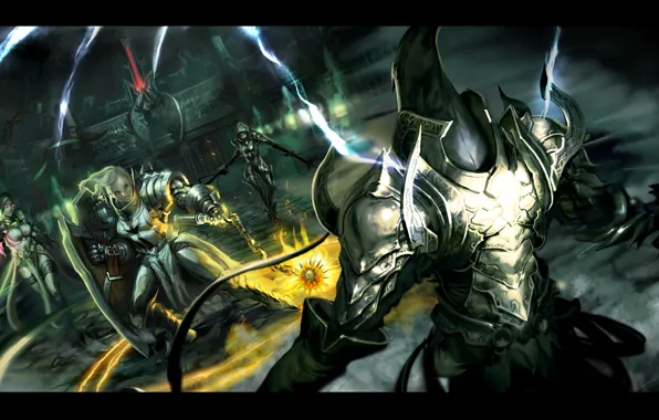 Diablo 3, demon hunter, crusader, Чародейка
