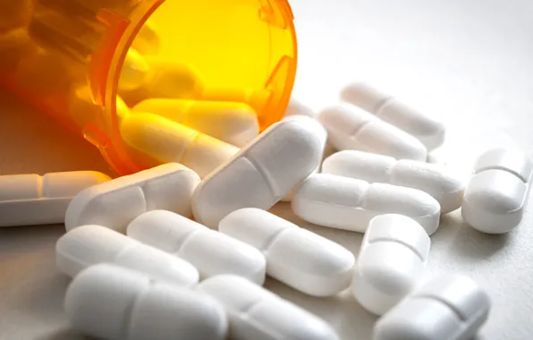 Chemicals, drugs, plastic bottle, pills