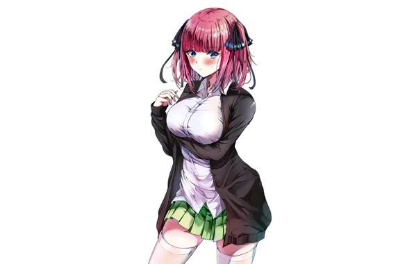 Girl, sexy, boobs, anime, beautiful, short hair, pretty, redhead