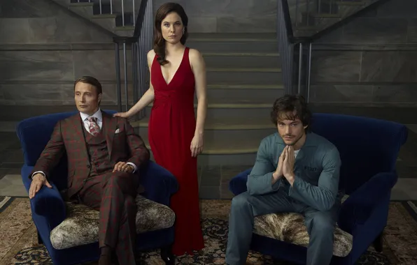 Mads Mikkelsen, Will Graham, Hugh Dancy, Hannibal, Dr. Hannibal Lecter, TV series, Dr. Alana Bloom, …