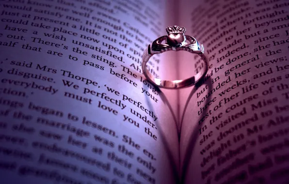 Бумага, надпись, книги, кольцо, love