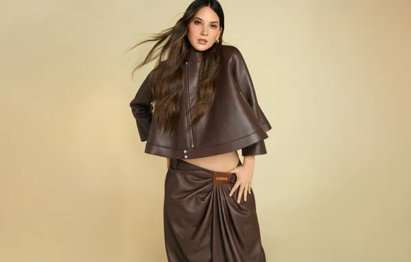 Взгляд, поза, модель, макияж, фигура, актриса, брюнетка, Olivia Munn