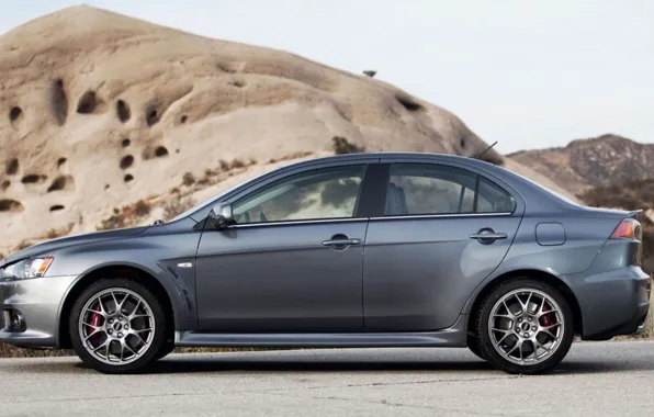Mitsubishi Lancer, Автомобили, серебристого цвета