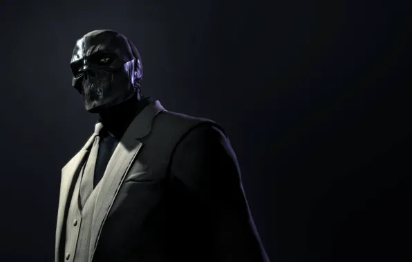 Картинка взгляд, костюм, галстук, пиджак, убийца, Black Mask, Batman: Arkham Origins, Warner Bros. Interactive Entertainment