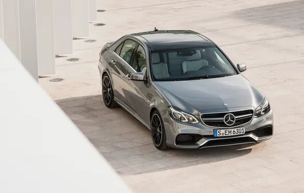 Mercedes-Benz, AMG, gray, E 63