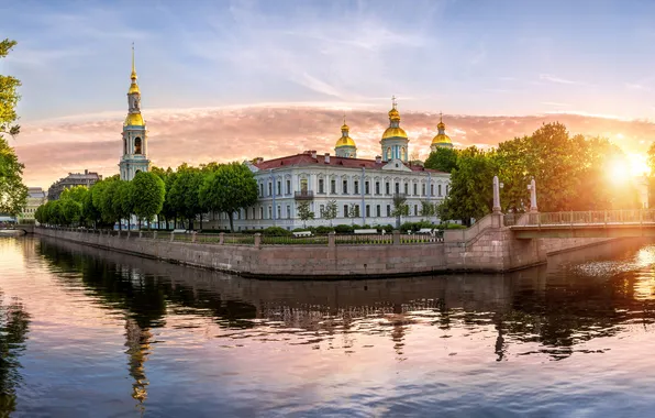 Рассвет, Санкт-Петербург, Россия, Петергоф