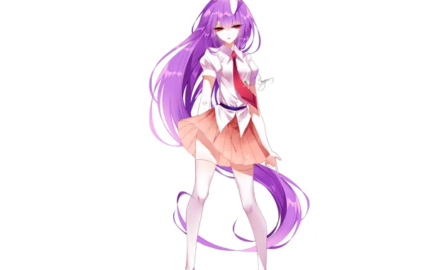 Девушка, длинные волосы, Touhou, Reisen Udongein Inaba, Тохо, Тоухоу, Sheya