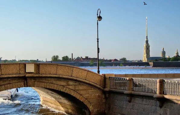 Солнце, Санкт-Петербург, Эрмитаж, Нева, Петропавловка