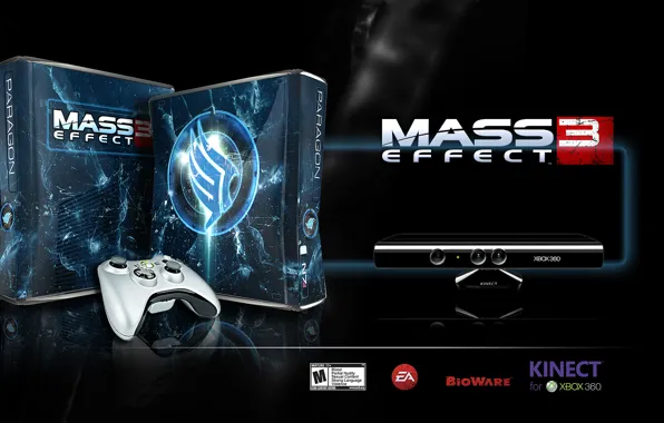 Джойстик, Mass Effect, Xbox, кинект