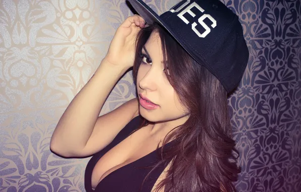 Девушка, Взгляд, Модель, Girl, Сиськи, Boobs, Model, View