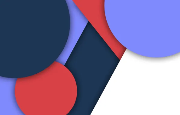 Белый, круги, синий, красный, абстракция, геометрия, design, color