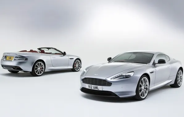 Картинка Aston Martin, купе, суперкар, DB9, кабриолет, вид сзади, передок, Астон Мартин