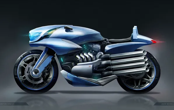 Картинка дизайн, мотоцикл, concept motor bike 01, Juan Novelletto
