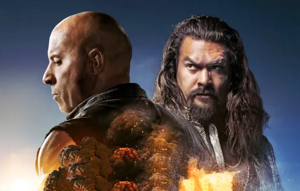 Вин Дизель, боевик, постер, Dante, Vin Diesel, Dominic Toretto, Jason Momoa, Джейсон Момоа