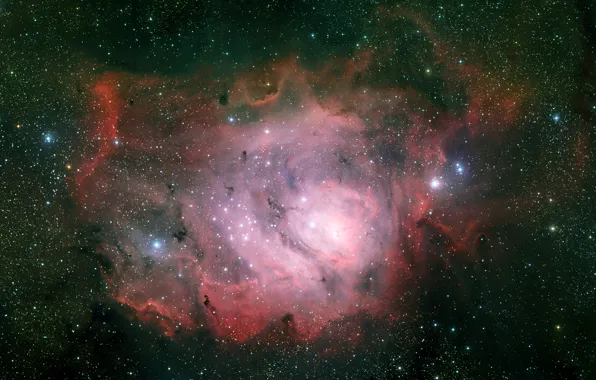 Картинка туманность, Лагуна, Стрелец, созвездие, NGC 6523