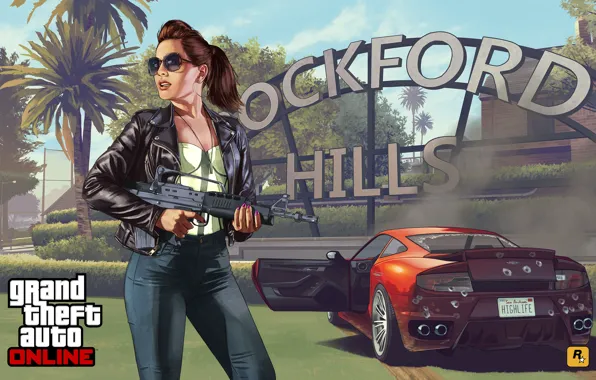 Картинка девушка, concept art, Grand Theft Auto V, gta online