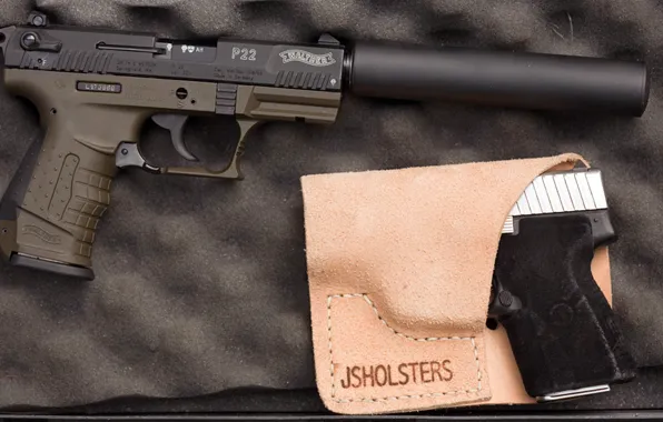 Кобура, Walther, P22, Carl Walther Sportwaffen GmbH, германский спортивно-тренировочный самозарядный пистолет